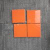 Gạch thẻ ốp tường 10×10 màu vàng cam bóng