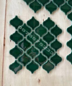 Gạch trang trí mosaic lồng đèn màu xanh