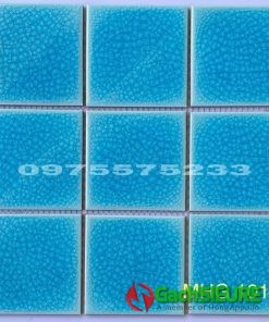 Mosaic màu xanh vỉ 305×305 xanh gốm men dạn hd