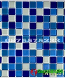 Mosaic thủy tinh 30×30 lát hồ bơi đẹp hd