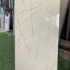 Đá bóng kiếng 40×80 ốp tường khắc kim vàng đẹp trung quốc
