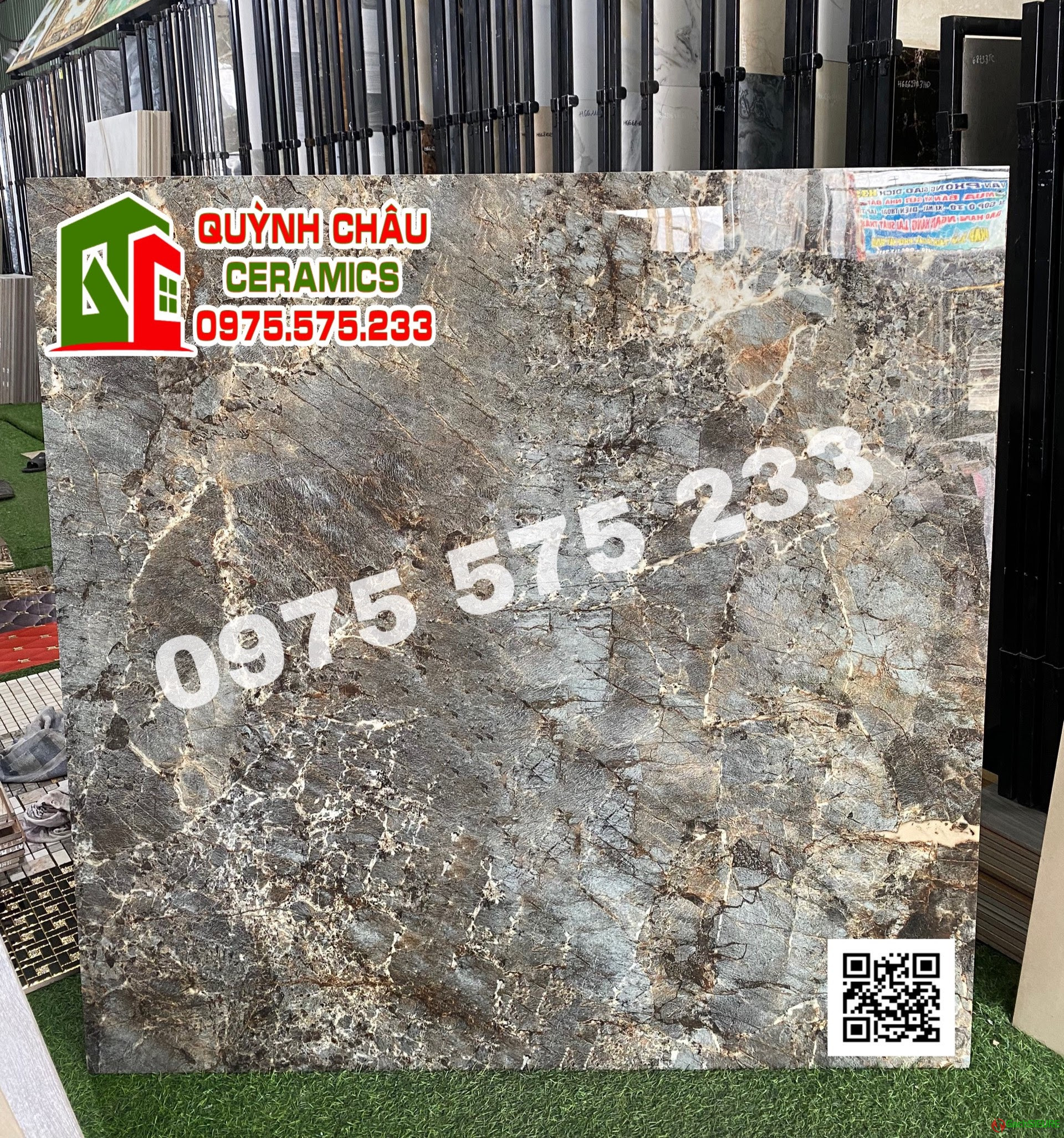 Gạch cao cấp ấn độ 120x120 lát nền biệt thự màu cổ điển