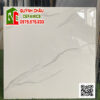 Gạch 80×80 khắc kim xương đá men bóng trắng vân