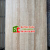 Gạch nhập khẩu 120×180 vân đá sọc bề mặt mờ Travertine màu nâu nhạt ấn độ