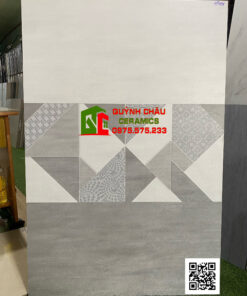 Gạch ốp tường 40×80 đá mờ matt màu vân bê tông xám CMC