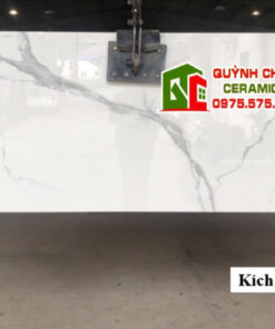 Gạch lát nền granite 80×240 đá trắng vân mây bóng kiếng