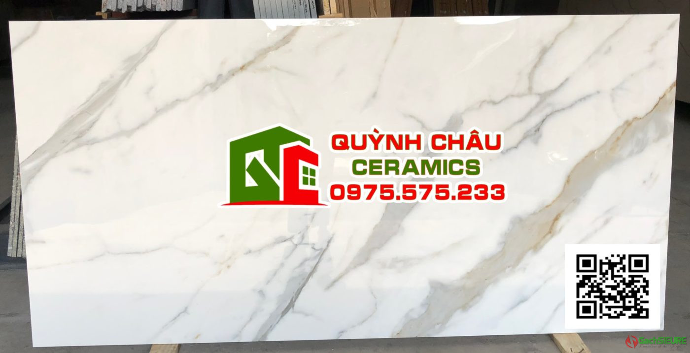 Gạch nhập khẩu 120x240 trắng vân đá ấn độ siêu dày