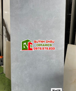 Gạch ốp lát ấn độ 60×120 màu xanh xi măng mờ mịn