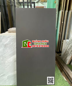 Gạch ốp lát ấn độ 60×120 mờ matt đen tuyền full body đẹp