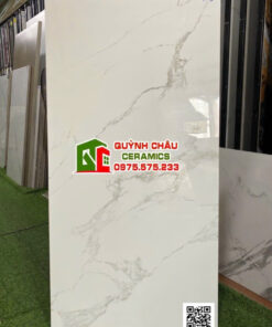 Gạch trắng vân khói 60×120 ấn độ bóng kiếng giá siêu rẻ
