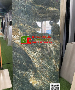 Gạch ấn độ 60×120 High Glossy vân đá xanh ngọc lục bảo