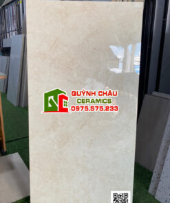 Gạch ấn độ Marino Crema Glossy 60×120 màu kem bóng