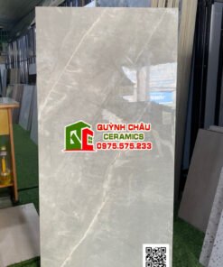 Gạch bóng ấn độ 60×120 Armani Grey xám vân đá