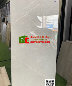 Gạch nhập khẩu ấn độ 60×120 màu xám vân Glossy
