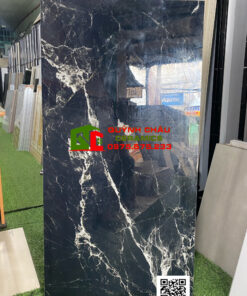 Gạch ốp lát ấn độ 60×120 High Glossy đá đen tia chớp