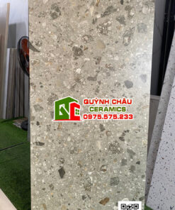Gạch terrazzo hạt đá lớn đẹp Veneziano Olive ấn độ