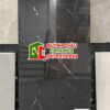 Gạch 60×120 ấn độ màu đen tia chớp trắng black