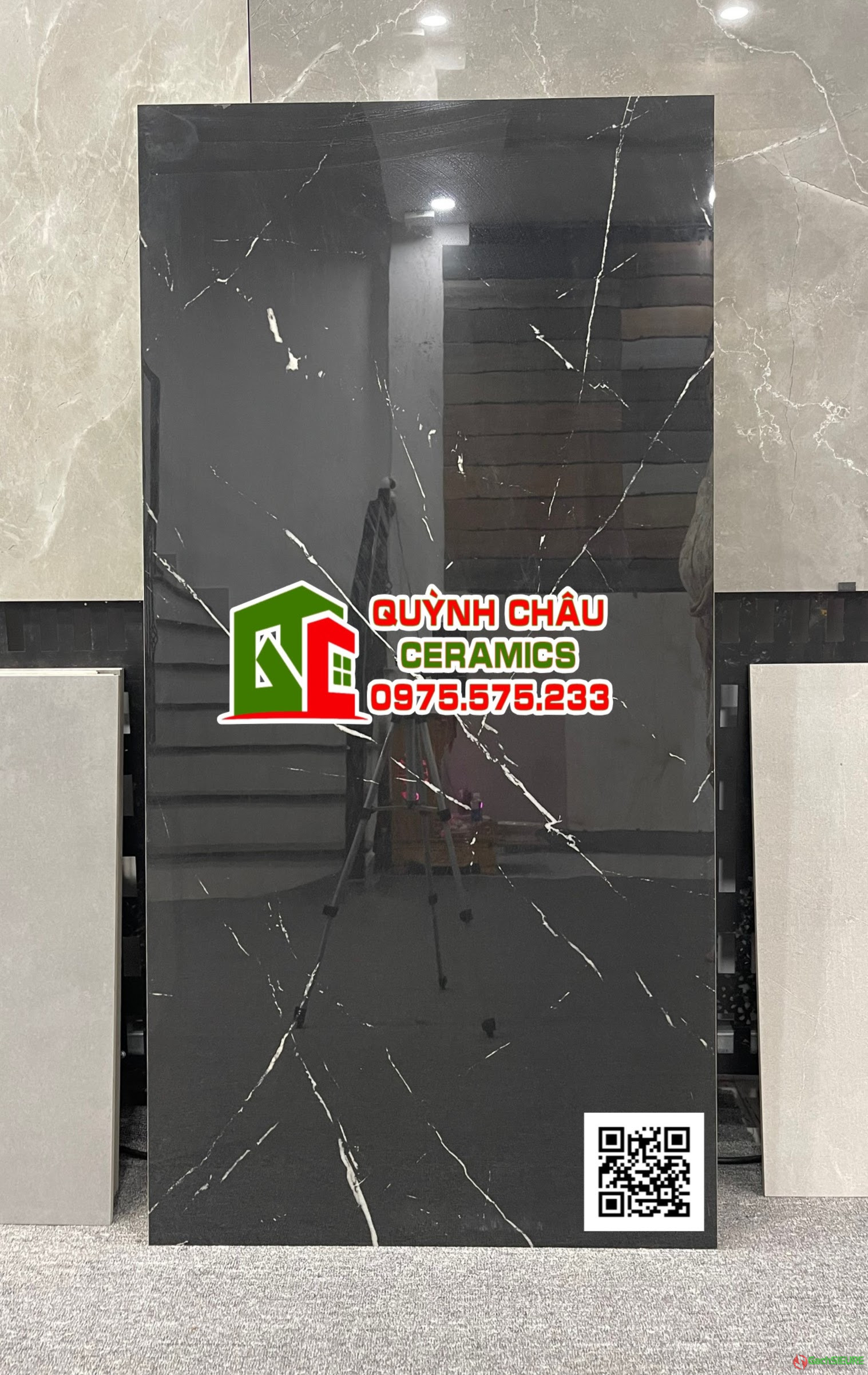 Gạch 60×120 ấn độ màu đen tia chớp trắng black Gạch 60×120 ấn độ màu đen tia chớp trắng black