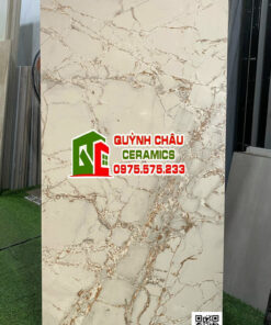 Gạch ấn độ 600×1200 Sparkele versace crema carving