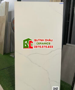 Gạch ấn độ 60×120 Lumier statuario matt trắng vân xám
