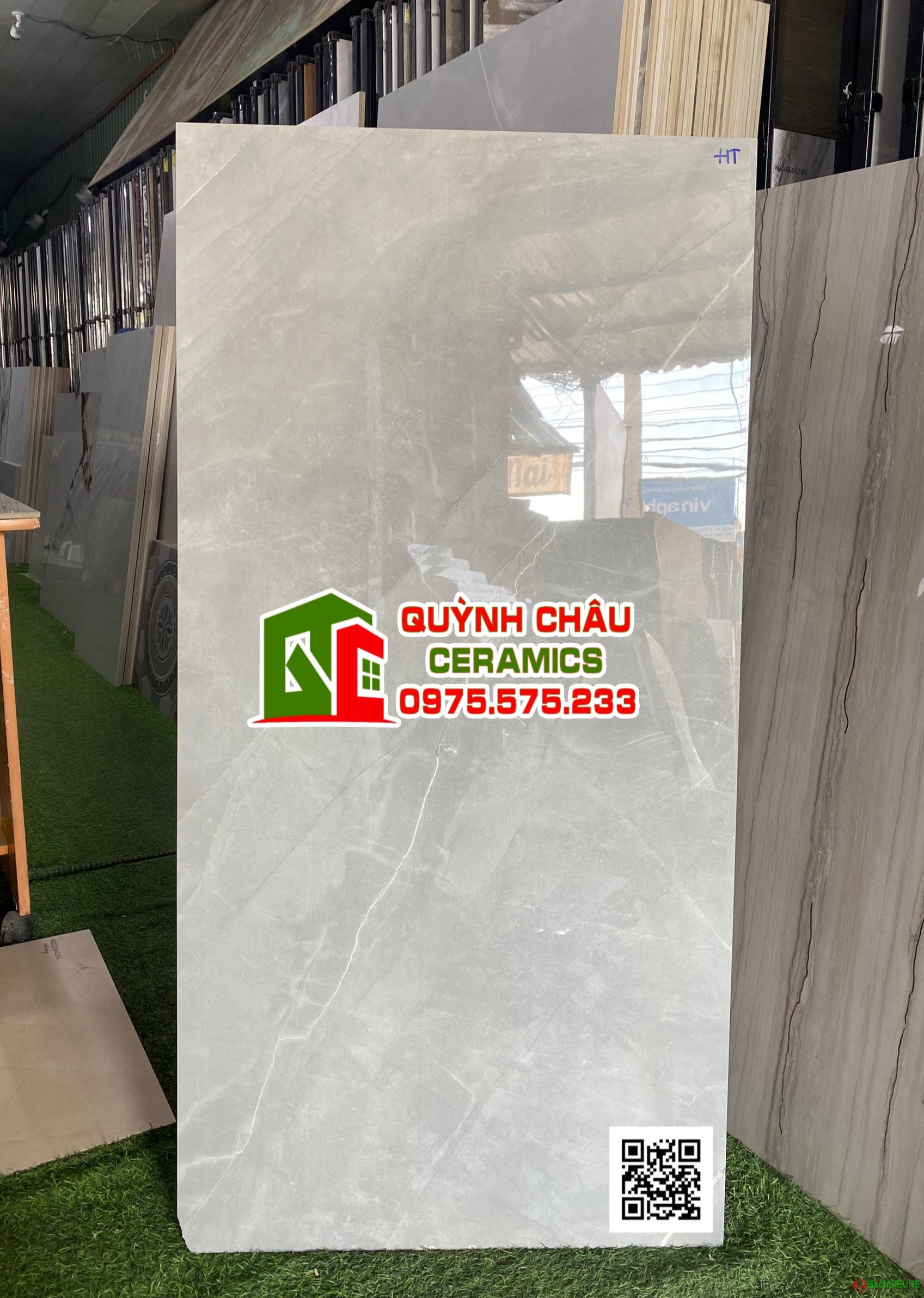 Gạch ấn độ 60×120 màu xám vân đá Armani Grey bề mặt bóng Gạch ấn độ 60×120 màu xám vân đá Armani Grey bề mặt bóng