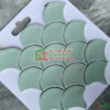 Gạch mosaic vảy cá màu xanh nhẹ men bóng