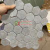Gạch mosaic vỉ lục giác xám men mờ