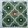 Gạch bông 30×30 hoa văn bông mai màu xanh