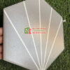 Gạch lục giác 200×230 màu xám tia vạch trắng