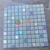 Gạch mosaic 25×25 thủy tinh màu trắng bạc