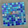 Gạch mosaic 25×25 thủy tinh phối màu xanh mix hỗn hợp