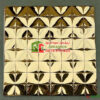 Gạch mosaic gốm bề mặt mạ vàng trang trí đẹp