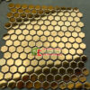 Gạch mosaic gốm lục giác mạ vàng cao cấp