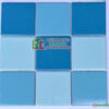 Gạch mosaic gốm màu xanh biển mix phối màu