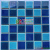 Gạch mosaic gốm men rạn 2 lớp phối màu trang trí hồ bơi
