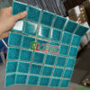 Gạch mosaic hồ bơi màu xanh ngọc gốm men rạn 2 lớp