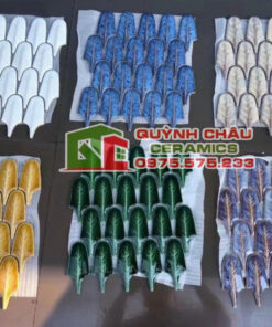 Gạch mosaic lông vũ các màu mới trang trí sang trọng
