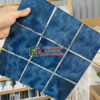 Gạch mosaic men rạn 10×10 màu xanh biển đại dương