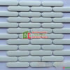 Gạch mosaic que đầu tròn trắng mờ ốp trang trí