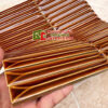 Gạch mosaic que đũa vát cạnh màu vàng nâu cánh dán