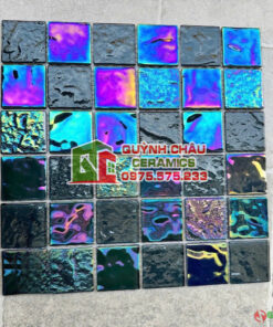 Gạch mosaic thủy tinh 48×48 trang trí lấp lánh