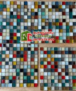 Gạch mosaic thủy tinh dán tường trang trí cao cấp