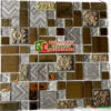 Gạch mosaic thủy tinh trang trí hoa văn độc đáo