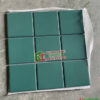 Gạch mosaic vỉ 10×10 men mờ màu xanh lá đậm