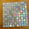 Gạch mosaic vỉ thủy tinh màu trắng