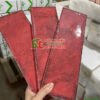 Gạch thẻ 100×300 bề mặt gợn sóng màu đỏ men bóng
