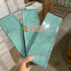 Gạch thẻ 100×300 màu xanh dương bề mặt bóng gợn sóng