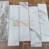 Gạch thẻ 75×300 bề mặt gợn sóng trắng mờ vân mây