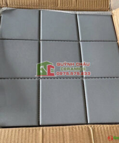 Gạch vỉ mosaic chip viên 10×10 màu xám mờ