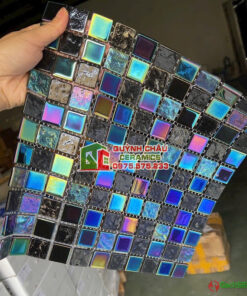 Gạch vỉ mosaic thủy tinh sang trọng cao cấp